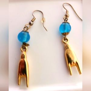 Vintage gold tone earrings